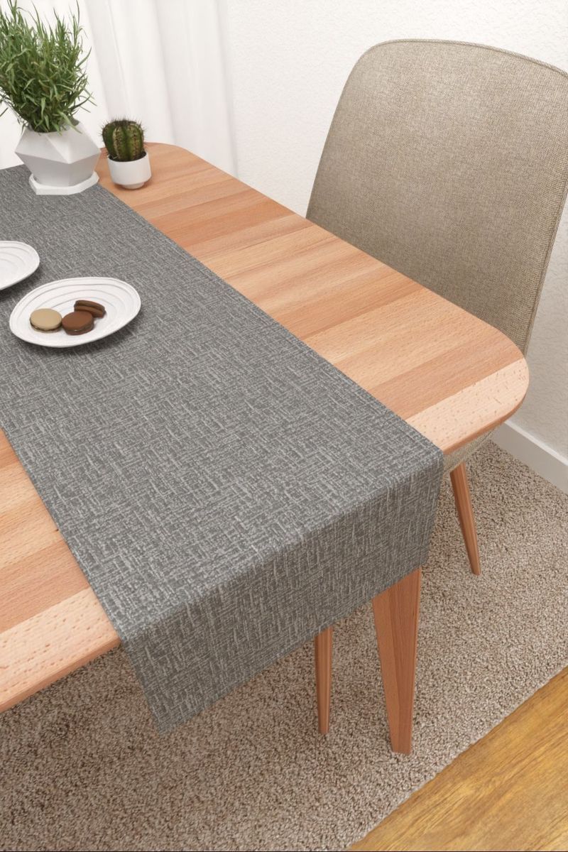 Tischläufer in grau