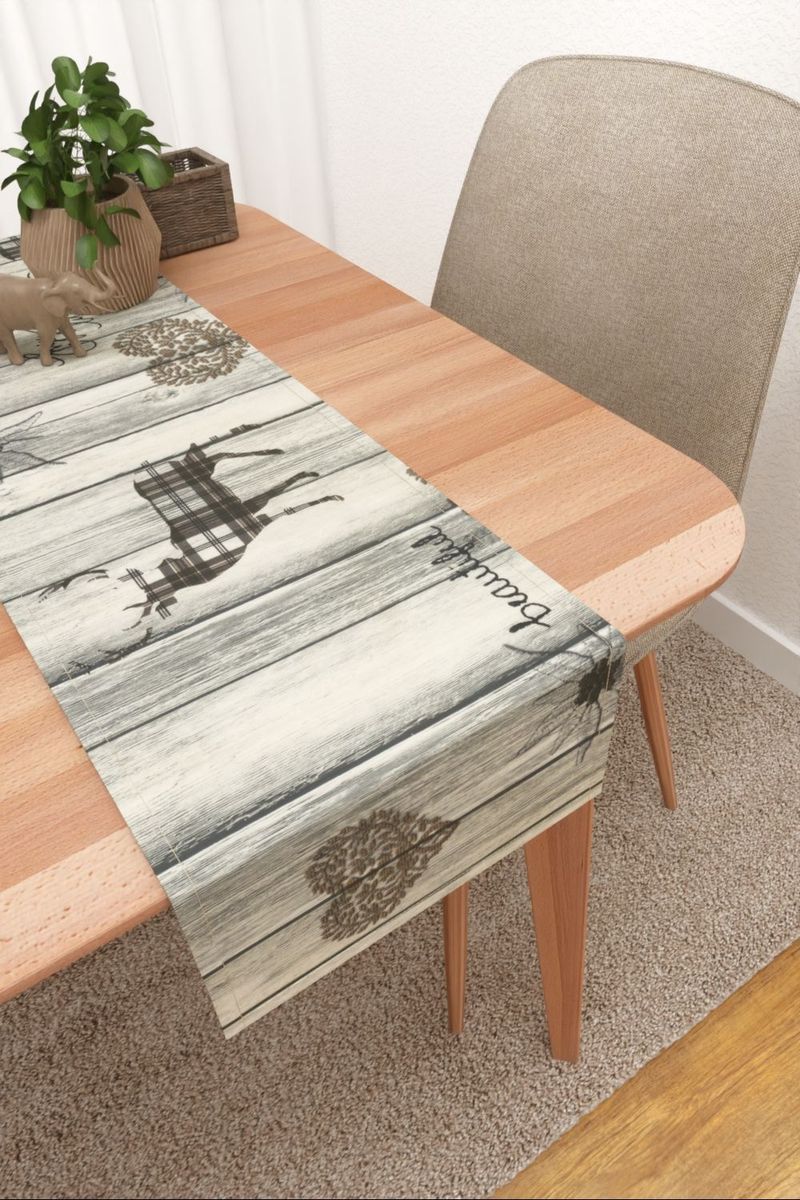 Tischläufer in Beige