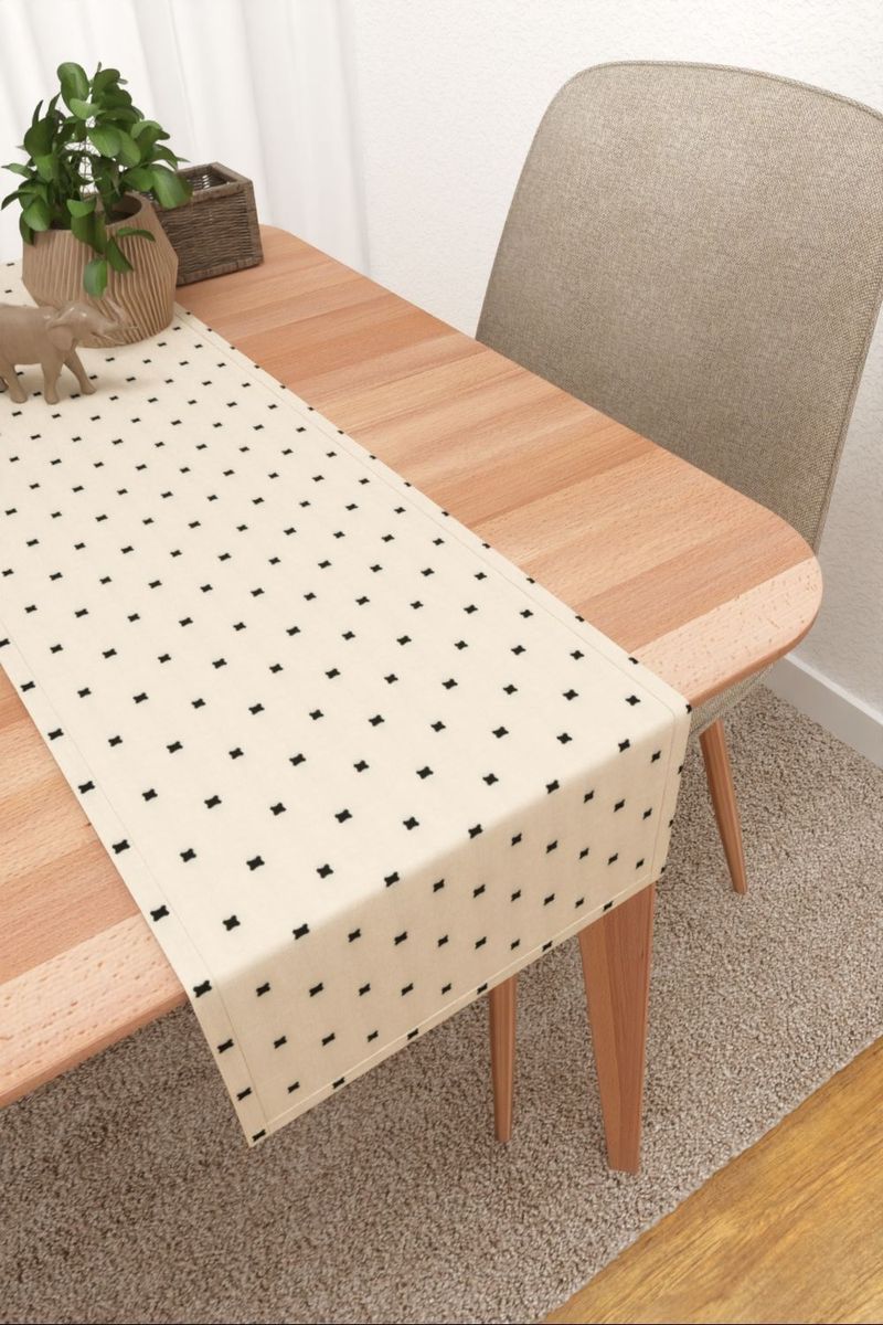 Tischläufer in Beige