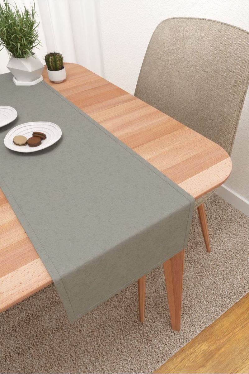 Tischläufer in grau