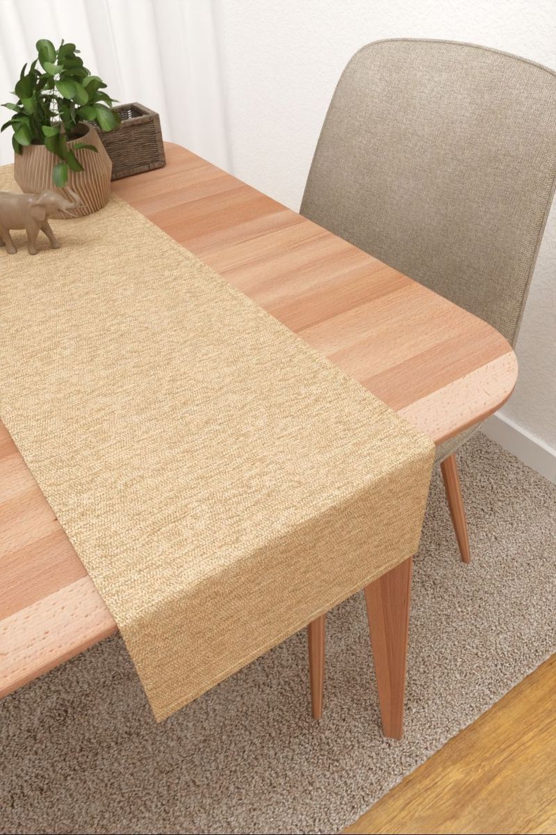 Tischläufer in beige