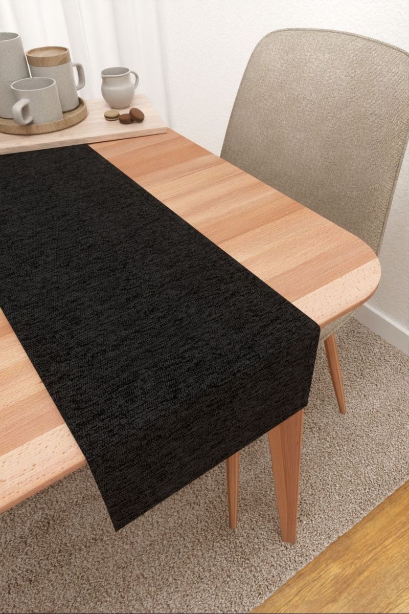 Tischläufer in schwarz