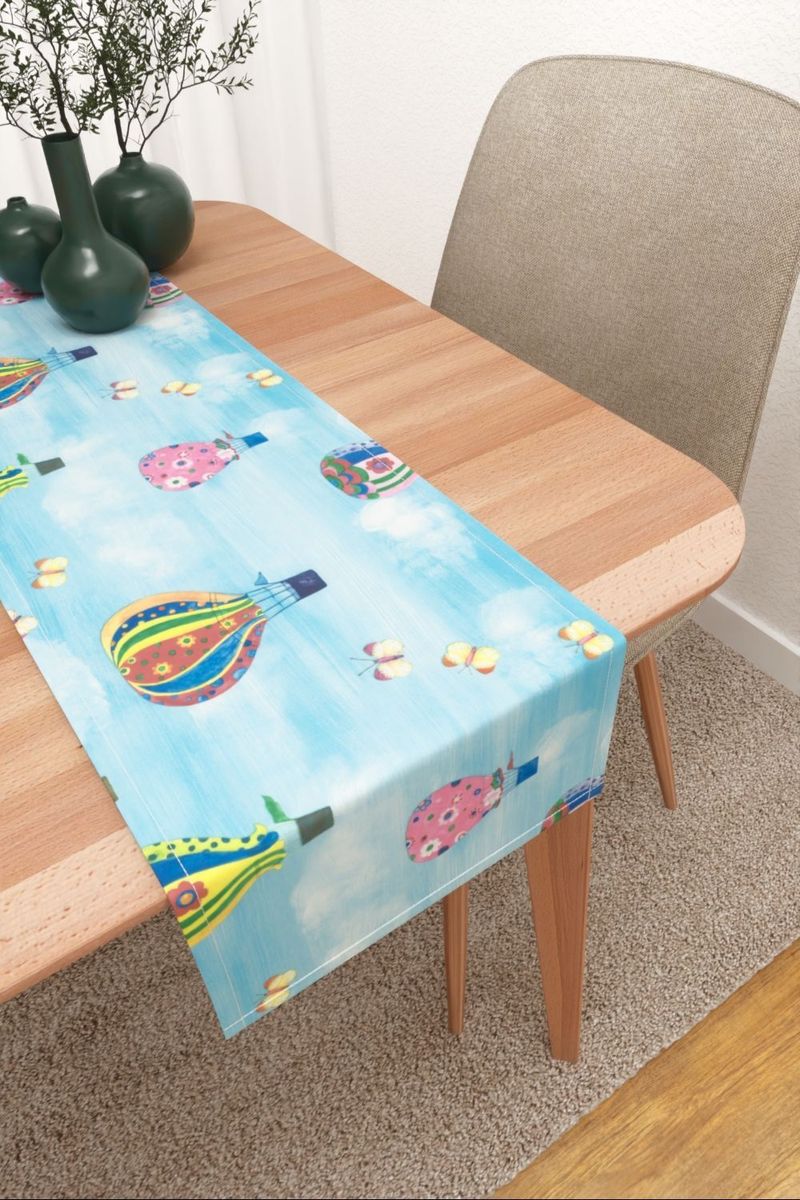 Tischläufer in Blau