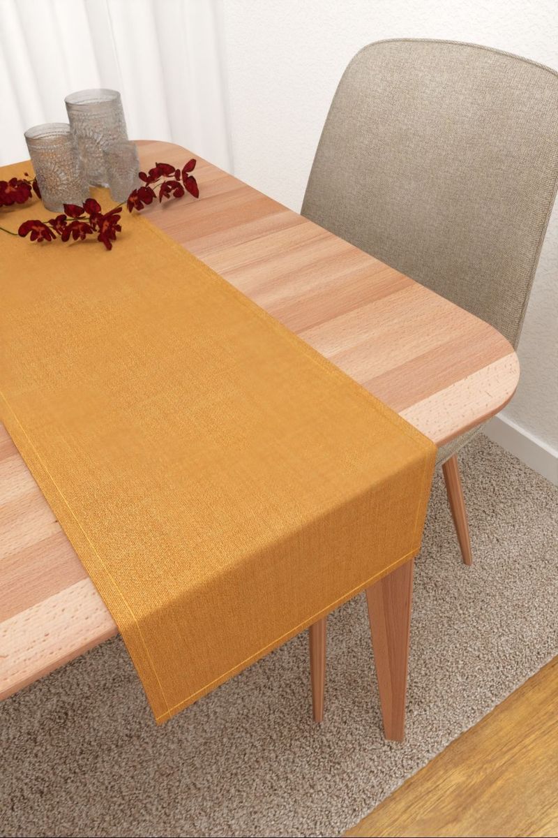 Tischläufer in gelb