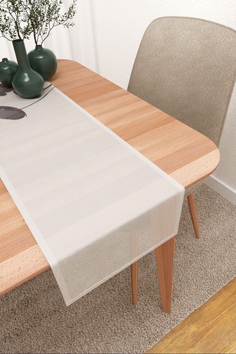 Tischläufer in Grau