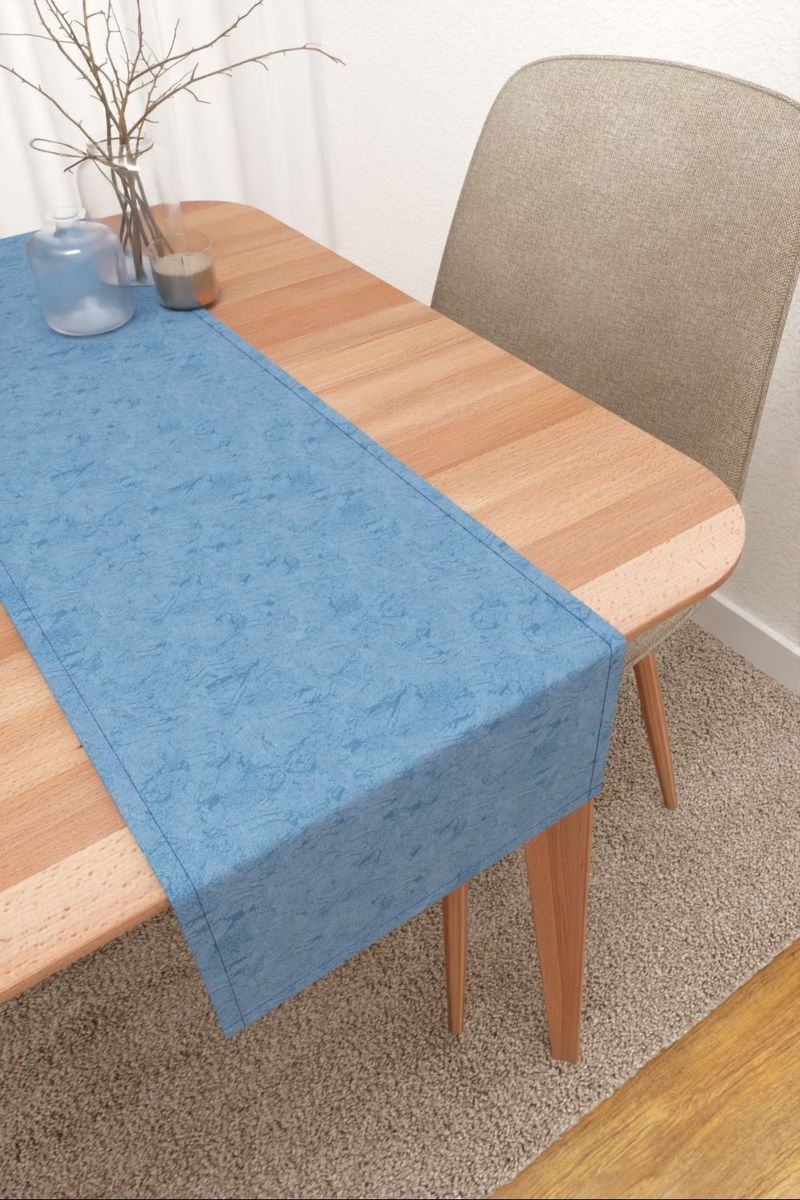 Tischläufer in blau