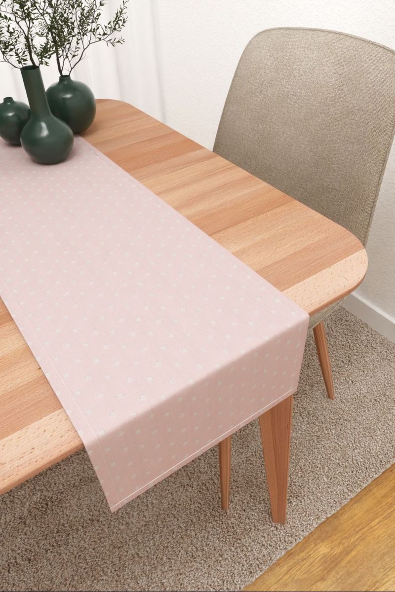 Tischläufer in rosa