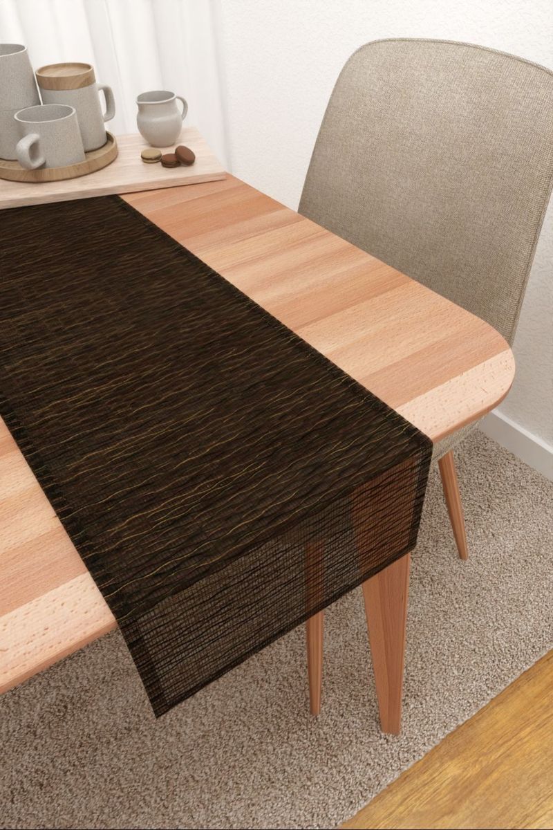 Tischläufer in Schwarz