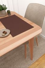 Vorschau Colmar #3J von Lysel - Platzdeckchen in jeansblau schokobraun