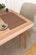 Vorschau Santani #3J von Lysel - Platzdeckchen in elfenbein kastanienbraun