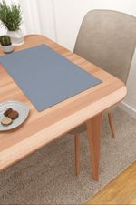 Vorschau Scuro #3J von Lysel - Platzdeckchen in dunkelbraun blaugrau