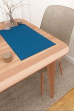 Vorschau Scuro #3J von Lysel - Platzdeckchen in dunkelbraun himmelblau