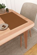 Vorschau Scuro #3J von Lysel - Platzdeckchen in dunkelbraun rehbraun