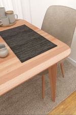 Vorschau Ylva #3J von Lysel - Platzdeckchen in schwarz-rot-gold schwarz-grau