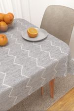 Vorschau Buguma #3J von Lysel - Tischdecke eckig in Hellbeige Graubeige