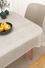 Vorschau Leinenhauch #3J von Lysel - Tischdecke eckig in rohweiß weiß