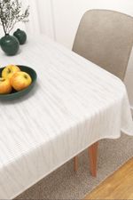 Vorschau Bibiani #3J von Lysel - Tischdecke eckig in Beige Weiß