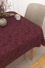 Vorschau Rosebud #3J von Lysel - Tischdecke eckig in apfelgrün bordeauxrot