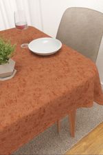 Vorschau Rosebud #3J von Lysel - Tischdecke eckig in apfelgrün orangebraun