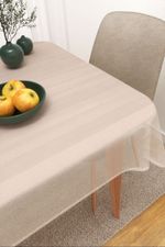 Vorschau Santani #3J von Lysel - Tischdecke eckig in blaulila cremeweiß