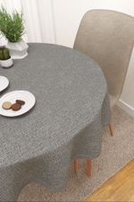 Vorschau Bavicora  #3J von Lysel - Tischdecke rund in hellbraun grau