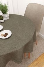 Vorschau Balancan  #3J von Lysel - Tischdecke rund in graubraun graubeige
