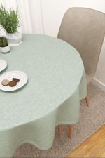 Vorschau Balancan  #3J von Lysel - Tischdecke rund in graubraun pastellblau