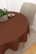 Vorschau Balancan  #3J von Lysel - Tischdecke rund in graubraun terra