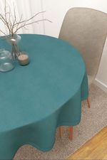 Vorschau Caliente #3J von Lysel - Tischdecke rund in ozeanblau türkis