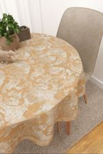 Vorschau Miravalle #3J von Lysel - Tischdecke rund in rotbraun orange