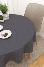 Vorschau Mazapil #3J von Lysel - Tischdecke rund in cremeweiß azurblau