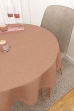 Vorschau Mazapil #3J von Lysel - Tischdecke rund in cremeweiß blassrot