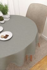 Vorschau Mazapil #3J von Lysel - Tischdecke rund in cremeweiß silbergrau