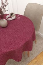 Vorschau Mazatlan #3J von Lysel - Tischdecke rund in perlweiß altrosa