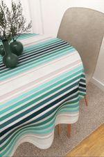 Vorschau Milagros #3J von Lysel - Tischdecke rund in grün türkis