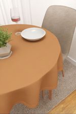 Vorschau Milot #3J von Lysel - Tischdecke rund in orange blassorange