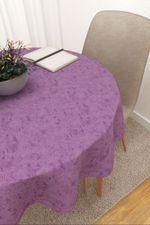 Vorschau Rosebud #3J von Lysel - Tischdecke rund in apfelgrün flieder