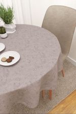 Vorschau Rosebud #3J von Lysel - Tischdecke rund in apfelgrün hellgrau