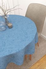 Vorschau Rosebud #3J von Lysel - Tischdecke rund in apfelgrün lichtblau