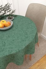 Vorschau Rosebud #3J von Lysel - Tischdecke rund in apfelgrün patinagrün