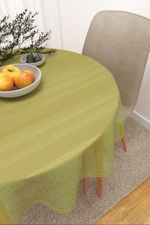 Vorschau Santani #3J von Lysel - Tischdecke rund in blaulila apfelgrün