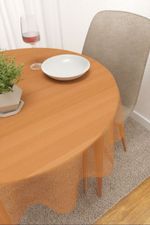 Vorschau Santani #3J von Lysel - Tischdecke rund in blaulila rotorange