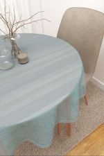 Vorschau Santani #3J von Lysel - Tischdecke rund in blaulila wasserblau