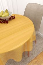 Vorschau Santani #3J von Lysel - Tischdecke rund in blaulila zinkgelb