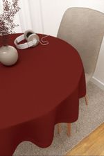 Vorschau Scuro #3J von Lysel - Tischdecke rund in blaugrau bordeaux