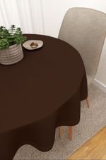 Vorschau Scuro #3J von Lysel - Tischdecke rund in blaugrau braun