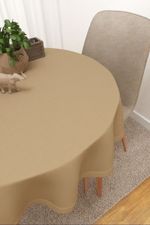 Vorschau Scuro #3J von Lysel - Tischdecke rund in blaugrau graubraun