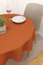 Vorschau Scuro #3J von Lysel - Tischdecke rund in blaugrau terra