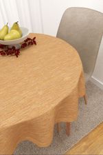 Vorschau Tijuana  #3J von Lysel - Tischdecke rund in perlweiß gelb