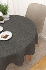 Vorschau Tijuana  #3J von Lysel - Tischdecke rund in perlweiß grau